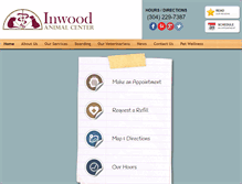 Tablet Screenshot of inwoodanimalcenter.com